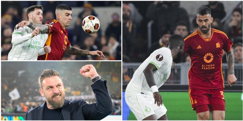 Roma-Feyenoord, le pagelle: Spinazzola spinge, Mancini è un toro