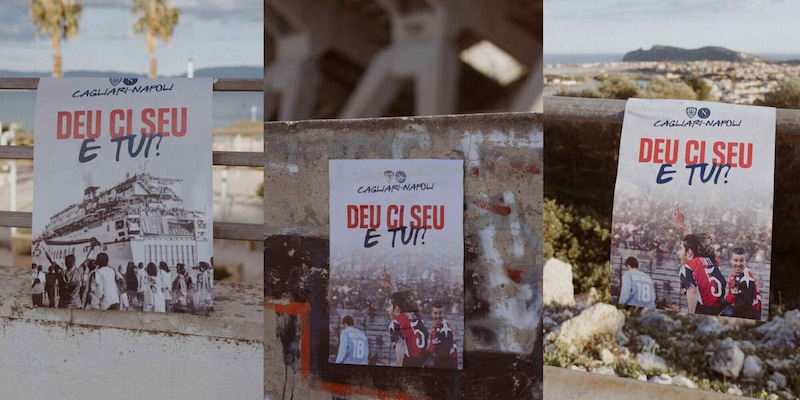 Cagliari-Napoli, “Deu ci seu, e tui?”: il suggestivo messaggio in sardo per i tifosi