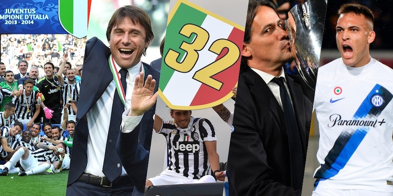 L'Inter e la Juve record di Conte: come Inzaghi può superare i 102 punti