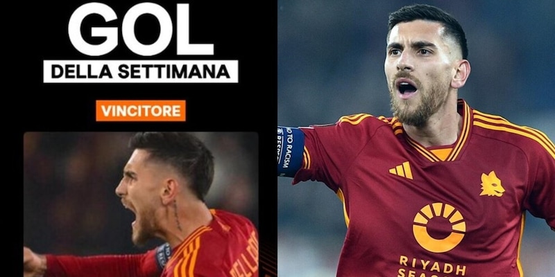 Roma, premiato Pellegrini: vince il gol della settimana di Europa League