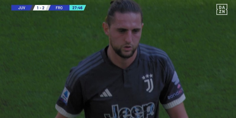 Infortunio Rabiot in Juve-Frosinone: le condizioni del centrocampista