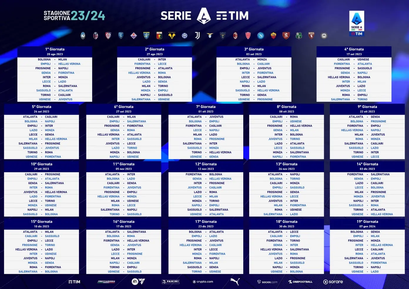 Il Calendario della Serie A 2024 Sport