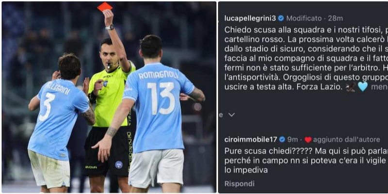 Luca Pellegrini, il duro attacco sui social a Di Bello: Immobile risponde in modo furioso