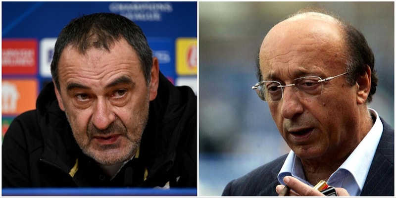 Sarri, replica durissima a Moggi: “Non rispondo a un radiato”