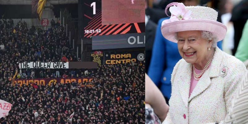 Striscione volgare sulla Regina Elisabetta all’Olimpico: inglesi furiosi