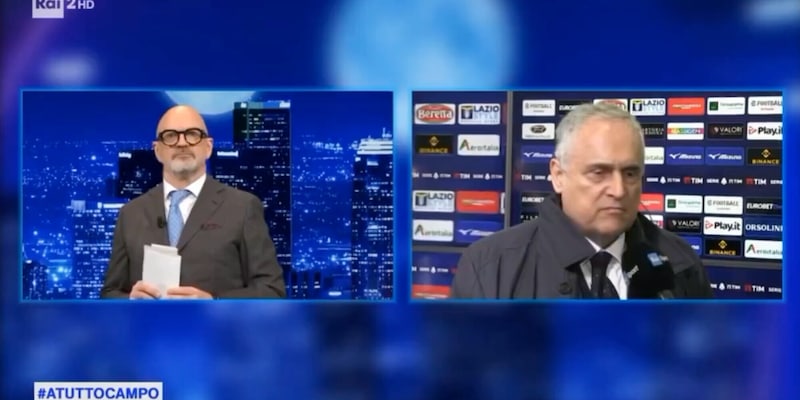 Lotito e Mazzocchi, scontro in tv dopo Lazio-Milan: “Non si capisce nulla”