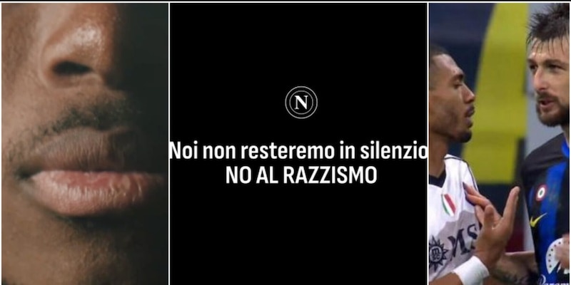 Napoli, un video misterioso annuncia un’iniziativa anti razzismo dopo il caso Acerbi