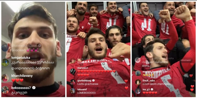 Georgia a Euro 2024, Kvaratskhelia scatenato in diretta su Instagram