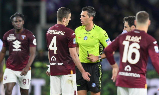 Disastro Torino-Fiorentina, l’arbitro Marchetti verso due turni di stop