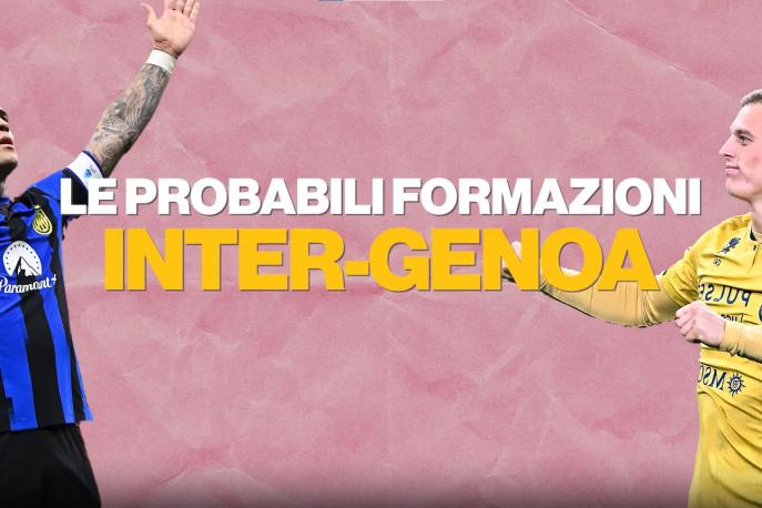 Inter-Genoa, le probabili formazioni di Inzaghi e Gilardino