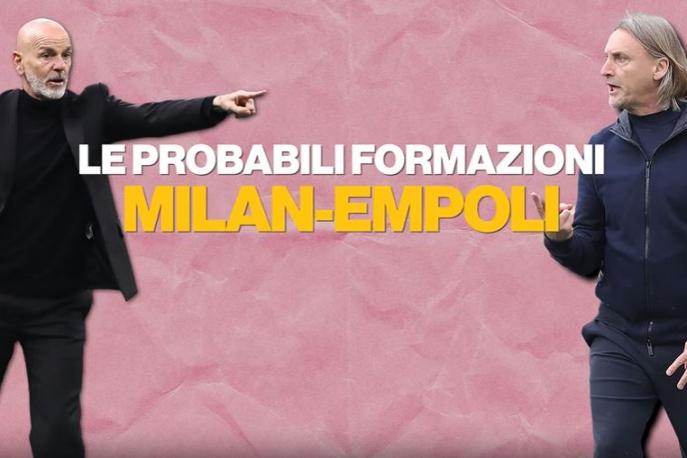 Milan-Empoli, le probabili formazioni di Pioli e Nicola