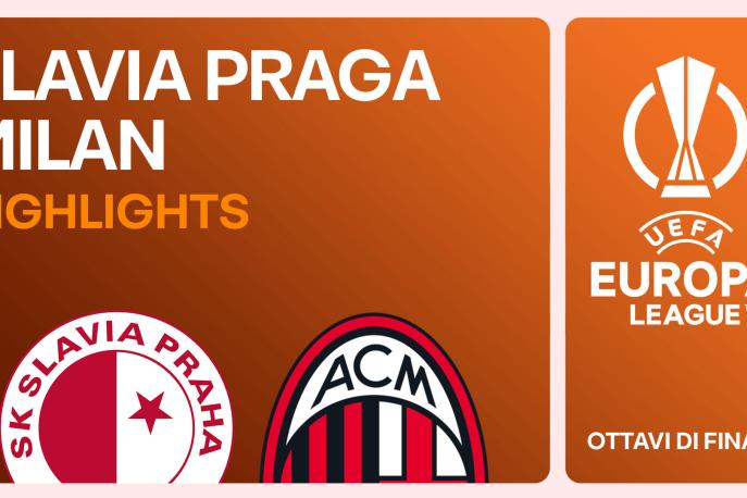 Slavia Praga-Milan 1-3: gol e highlights