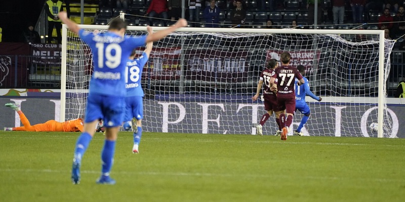 Niang fa esultare l’Empoli e Nicola: 3-2 all’ultimo respiro contro il Torino
