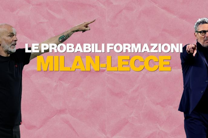 Milan-Lecce, le probabili formazioni: Pioli vara una trequarti inedita