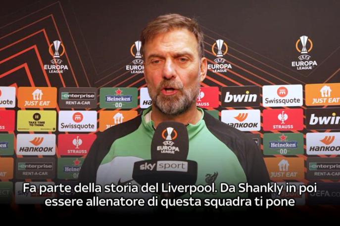 Liverpool-Atalanta, Klopp: “Gasperini è un allenatore incredibile”