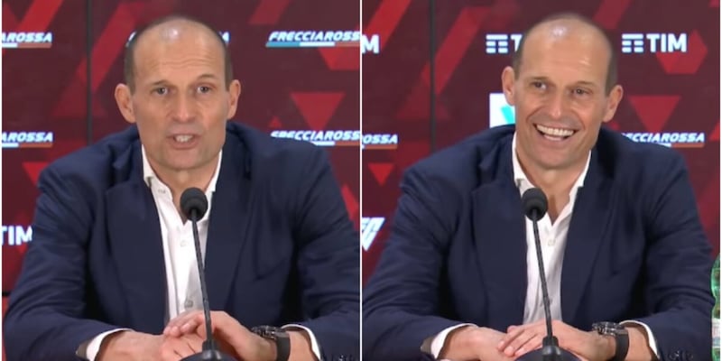 Allegri e il siparietto con il giornalista in sala stampa: “Mi hai esonerato?”