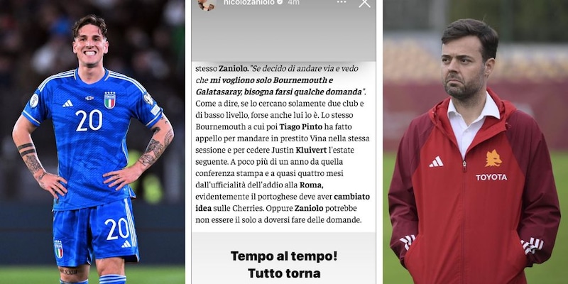 Zaniolo, che attacco a Tiago Pinto: "Tutto torna"