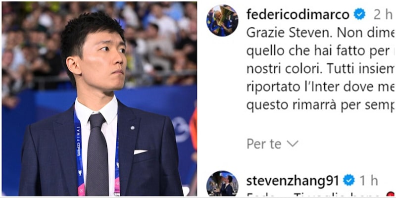 Zhang, il commento sui social dopo il passaggio dell’Inter a Oaktree