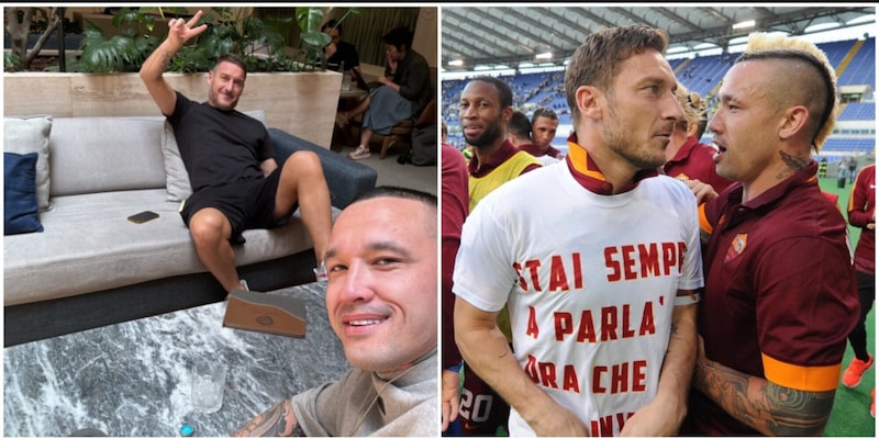 Roma, Nainggolan riabbraccia Totti: “Come ai vecchi tempi”