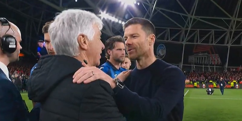 Gasperini, la frase a Xabi Alonso dopo il trionfo in Europa League in diretta tv: cosa ha detto