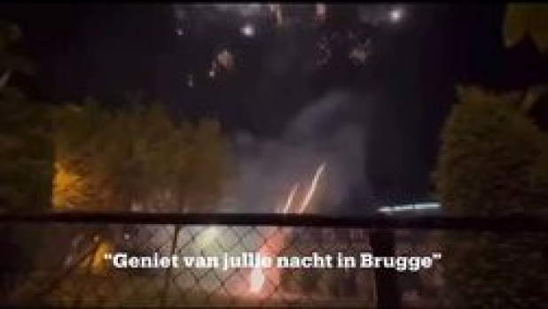 I tifosi del Bruges lanciano fuochi d’artificio sotto l’hotel della Fiorentina: il video