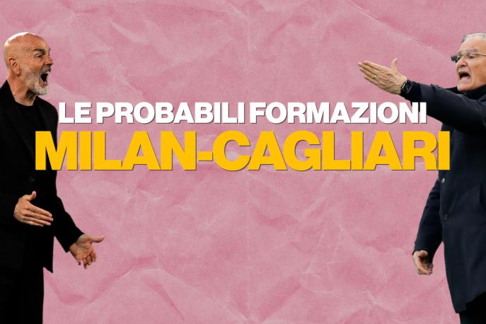 Milan-Cagliari, le probabili formazioni di Pioli e Ranieri