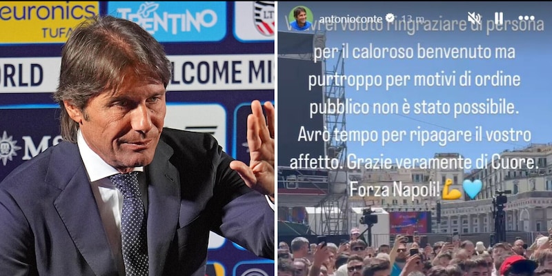 Conte, messaggio emozionante ai tifosi del Napoli: “Ripagherò il vostro amore”