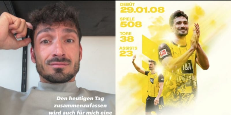 Hummels lascia il Borussia e scoppia a piangere sui social