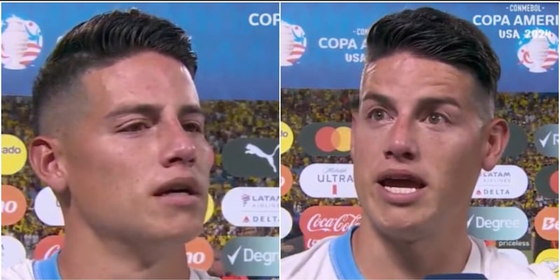 James Rodriguez batte l’Uruguay e scoppia in lacrime durante l’intervista