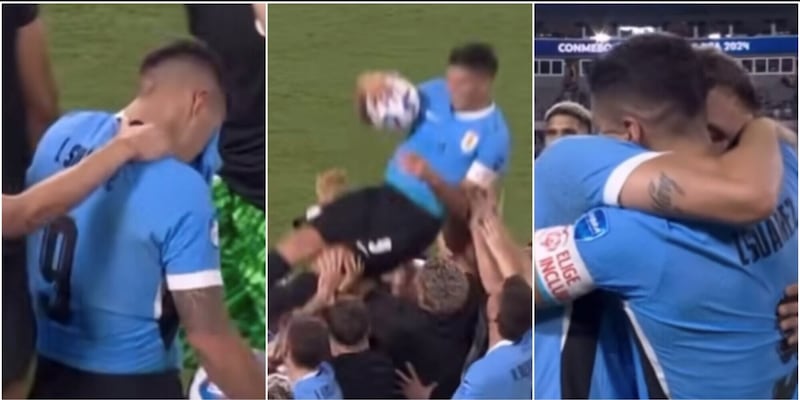 Suarez, le lacrime per l’addio all’Uruguay e la festa dei compagni