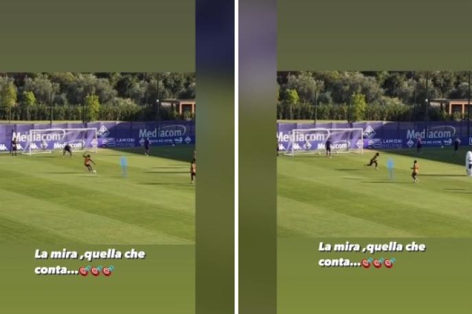 Kean, che gol in allenamento. Così risponde alle critiche: "La mira, quella che conta…"