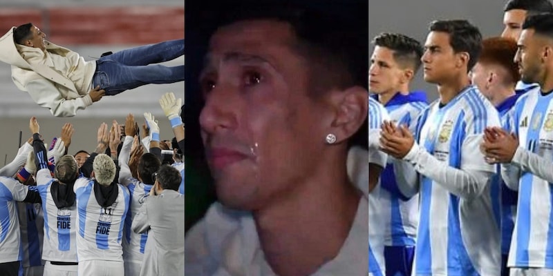 Di Maria, addio all'Argentina in lacrime: l'omaggio di Dybala e compagni