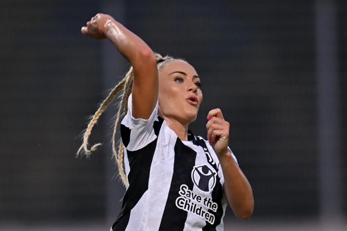 Alisha Lehmann, il primo gol con la Juve