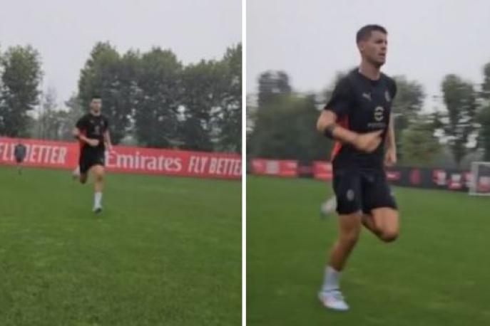 Milan, la pioggia non ferma Morata: allenamento in solitaria a Milanello