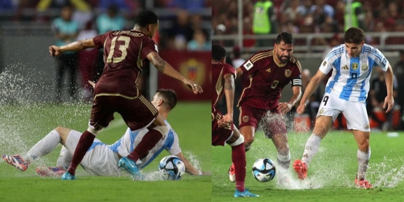 Argentina fermata su un campo allagato. Sfogo Messi: “Così è brutto”