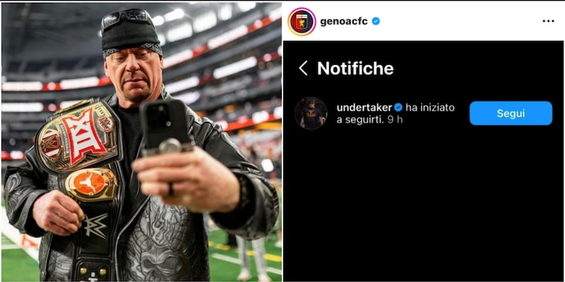 Undertaker segue il Genoa: sui social i commenti esilaranti dei tifosi