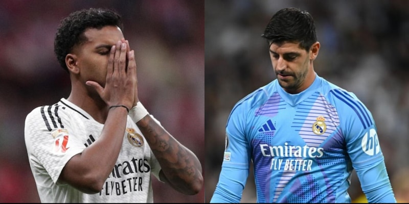 Tegola Real: Courtois e Rodrygo salteranno il Clasico per infortunio