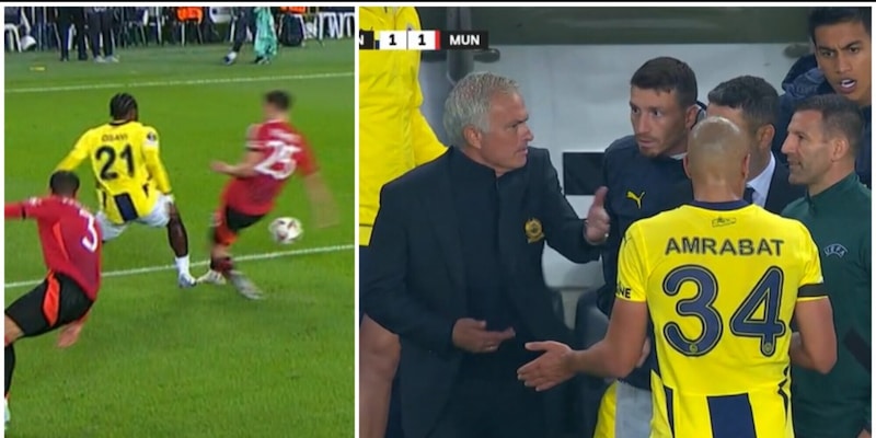 Mourinho furioso in Fenerbahce-Manchester United: chiede un rigore e viene espulso!