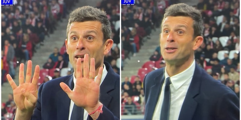 “Nove minuti?”, il gesto di Thiago Motta all’arbitro è virale sui social