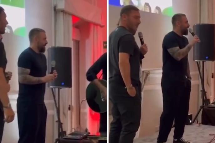 Totti e De Rossi cantano insieme "Ci vorrebbe un amico"