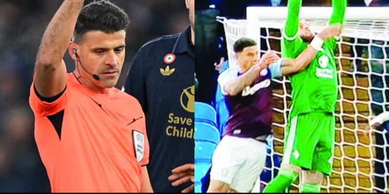 Moviola Aston Villa-Juve, brivido nel finale: l'arbitro si fa aiutare e…