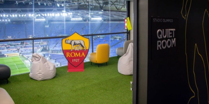 Roma, inaugurata all’Olimpico la “quiet room” per i bambini con autismo