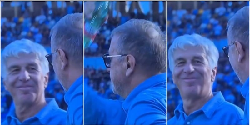 L’Atalanta vince, Gasperini si diverte: lo scherzo al vice Gritti è virale