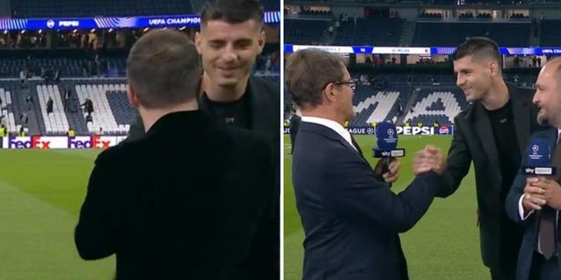 Capello e Del Piero parlano in diretta tv prima di Real-Milan, poi arriva Morata e…