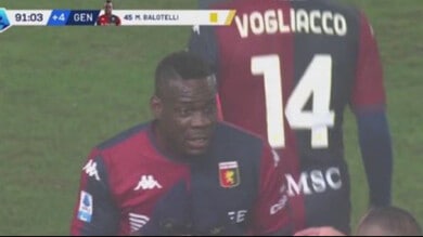 Balotelli esordio e giallo, Pinamonti e Pellegri trascinano Genoa e Empoli