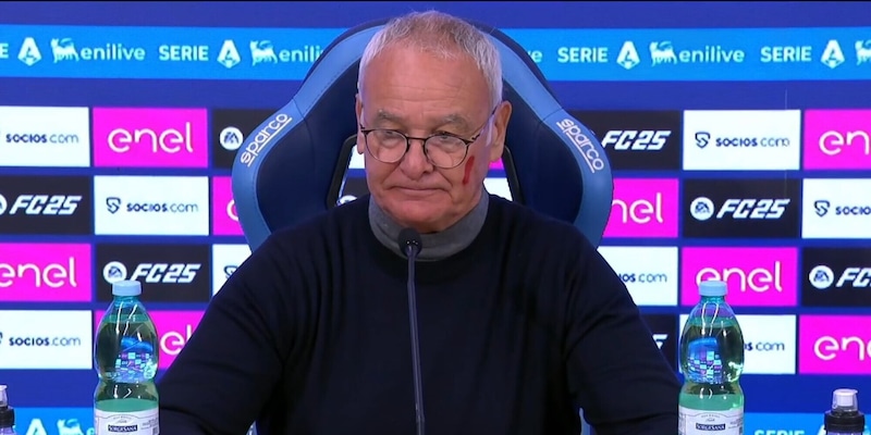 Ranieri diretta, interviste e conferenza stampa LIVE dopo Napoli-Roma